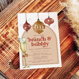 Brunch & Bubbly Kerst-feest Bruiloft Dameskrans-fe Kaart