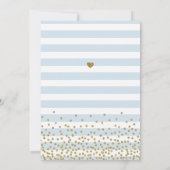 Brunch Bubbly Licht Blauw Goud Chic Vrijgezellenfe Kaart (Achterkant)