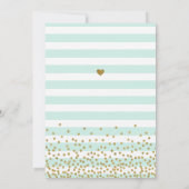 Brunch Bubbly Mint Groen Goud Vrijgezellenfeest St Kaart (Achterkant)