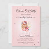 Brunch & Bubbly Pannenkoeken Champagne Bruidsontbi Kaart (Voorkant)