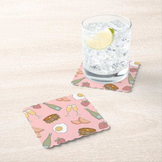 Brunch & Bubbly Papier Onderzetters (Insitu)