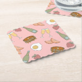 Brunch & Bubbly Papier Onderzetters (Gebogen)