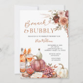 Brunch & Bubbly Pumpkin Champagne Vrijgezellenfees Kaart (Voorkant)