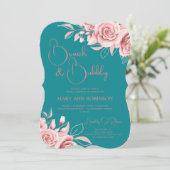 BRUNCH BUBBLY Roos Gold Florence Vrijgezellenfeest Kaart (Staand voorkant)