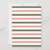 Brunch & Bubbly, Roze & Groene Rozen, Vrijgezellen Kaart (Achterkant)