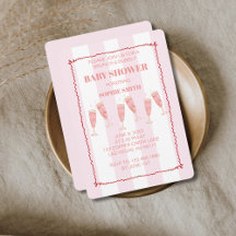 Brunch & Bubbly Roze & Rood Baby shower