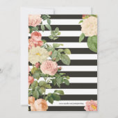 Brunch & Bubbly  Stripe Vrijgezellenfeest Kaart (Achterkant)