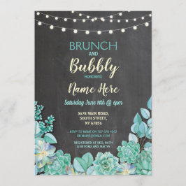 Brunch & Bubbly Succulents Vrijgezellenfeest Uitno Kaart