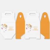 Brunch Bubbly Summer Floral Champagne Baby shower Bedankdoosjes (Ongevouwen)