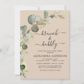 Brunch & Bubbly Terracotta Vrijgezellenfeest Kaart (Voorkant)