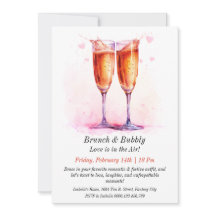 Brunch & Bubbly  Valentijn's Invite