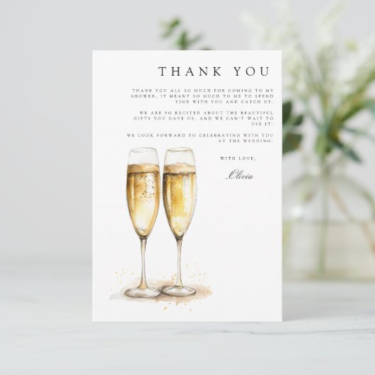 Brunch & Bubbly Vrijgezellenfeest bedankpas Informatiekaartje (Staand voorkant)