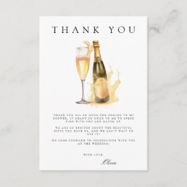 Brunch & Bubbly Vrijgezellenfeest bedankpas Informatiekaartje