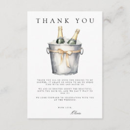 Brunch & Bubbly Vrijgezellenfeest bedankpas Informatiekaartje