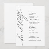 Brunch Bubbly, Vrijgezellenfeest feest viering Kaart (Voorkant / Achterkant)