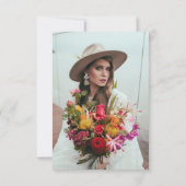 Brunch & Bubbly Vrijgezellenfeest Foto Eucalyptus Kaart (Achterkant)