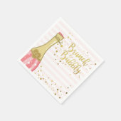 Brunch & Bubbly Vrijgezellenfeest Papier Napkin Go Servet (Hoek)