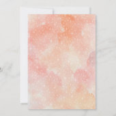 Brunch Bubbly Vrijgezellenfeest Peach Apricot Kaart (Achterkant)