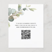 Brunch & Bubbly Vrijgezellenfeest QR-codeuitnodigi Flyer (Achterkant)