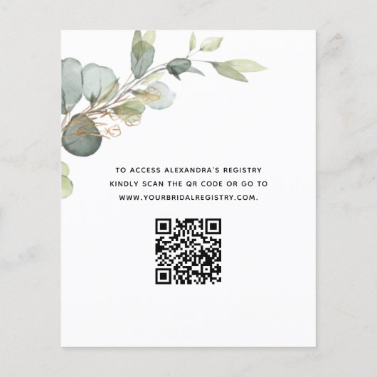 Brunch & Bubbly Vrijgezellenfeest QR-codeuitnodigi Flyer (Achterkant)