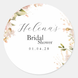 Brunch & Bubbly Vrijgezellenfeest Sticker | Floral