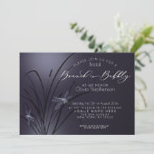 Brunch Bubbly Vrijgezellenfeest Stoffige Plum Drag Kaart (Staand voorkant)