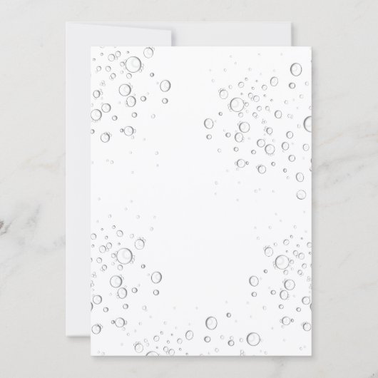 Brunch Bubbly Vrijgezellenfeest zonnebloemen groen Kaart (Achterkant)