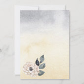 Brunch & bubbly waterverf floral vrijgezellenfeest kaart (Achterkant)