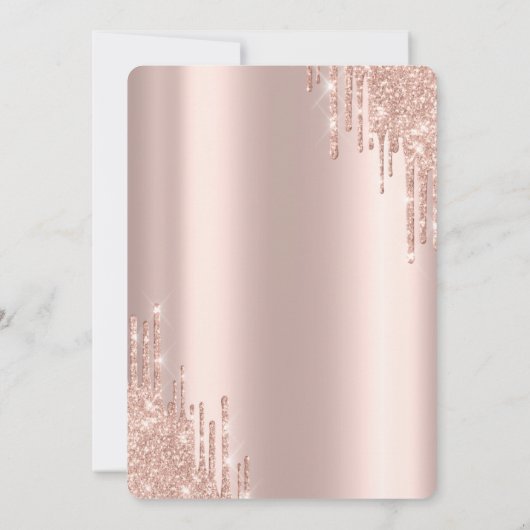 Brunch & Bubbly Witte Rozen Drips Bruidsmeisjes Bo Kaart (Achterkant)