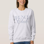 Brunch Club Vrouw Casual Champagne Sweatshirt<br><div class="desc">Sluit je aan bij het ultieme brunchteam met ons "Brunch Club" -sweatshirt - een must-have voor bubbelliefhebbers en weekendstrijders! Dit gezellige, leuke en casual sweatshirt is ideaal om mimosa's te drinken met je besties, in stijl te loungen of cadeau te doen aan je favoriete brunchpartner. Lettertypekleur is een gedempte grijsachtige...</div>