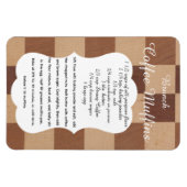 Brunch Coffee Muffin Recipe Magnet Magneet (Horizontaal)