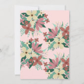 Brunch Egg Hunt Roze Bloemen Illustratie Pasen Kaart (Achterkant)