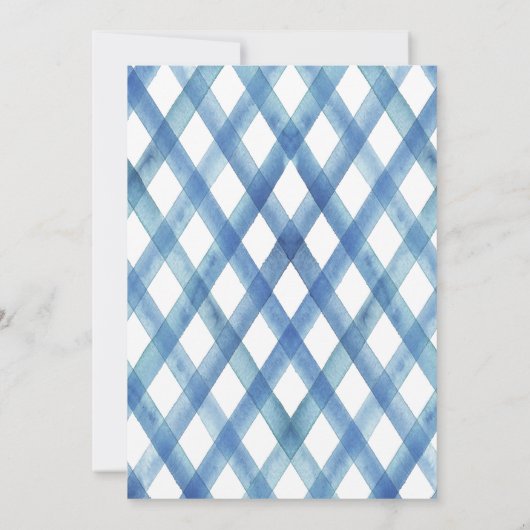 Brunch en baby bosbessen baby shower kaart (Achterkant)