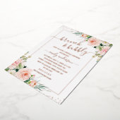 Brunch en braaf ROOS GOLD Vrijgezellenfeest Folie Uitnodiging (Gedraaid)