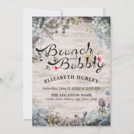 Brunch en brabbel Vrijgezellenfeest Floral & Rusti Kaart