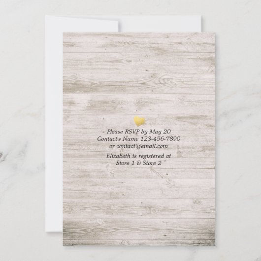 Brunch en brabbel Vrijgezellenfeest Floral & Rusti Kaart (Achterkant)