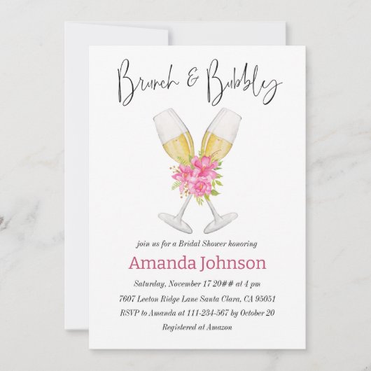 Brunch en brauw Vrijgezellenfeest Kaart (Voorkant)