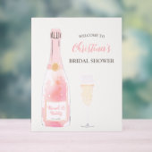 Brunch en Bruisend Champagne Bruidscadeau Ontvangs Acryl Bord (Neutraal)