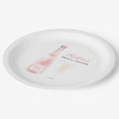 Brunch en Bruisend Champagne Bruidsfeestje Papieren Bordje (Gekanteld)