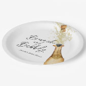 Brunch en Bruisende Bruiloft Paper Plates Papieren Bordje (Gekanteld)