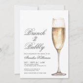 Brunch En Bruisende Bruiloftsshowers Kaart (Voorkant)