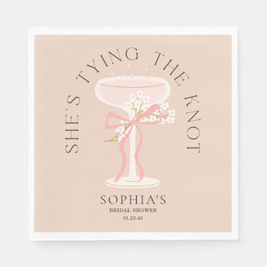 Brunch en Bruisende Champagne Bruidsfeest Servette Servet (Voorkant)