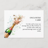 Brunch en bruisende champagne bruidsshowers informatiekaartje (Voorkant)