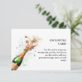 Brunch en bruisende champagne bruidsshowers informatiekaartje (Staand voorkant)