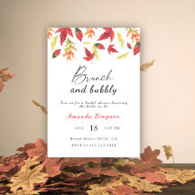 Brunch en bruisende herfst bruiloft borrel