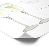 Brunch en bubbel Mimosa Bar Bord Poster (Hoek)