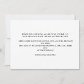 Brunch en bubbelig champagne vrijgezellenfeest bedankkaart (Achterkant)