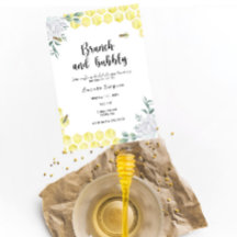 Brunch en bubbels - bij-thema bruidsdouche