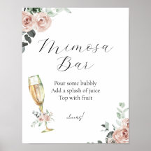 Brunch en bubbels Bloemige Mimosa Bar Bord