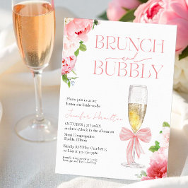 Brunch en bubbels | Boog Waterverf Vrijgezellenfee Kaart